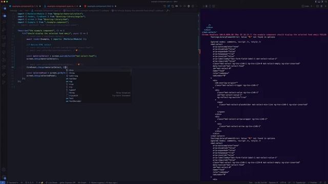 Testing using user-event and component Harness in Angular part 4 (testing without Harnesses) смотреть онлайн