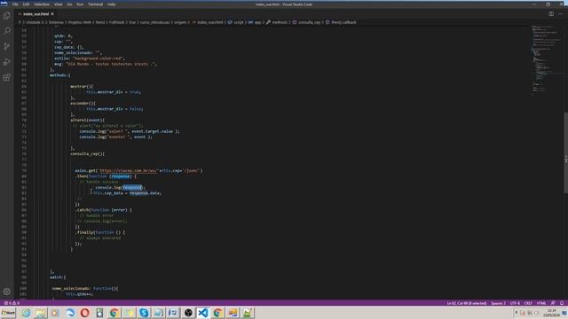 Introdução ao Vue - Aula Prática 06 - Requisições ao servidor смотреть онлайн