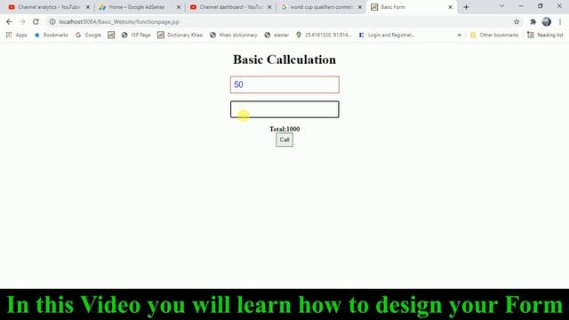 Design simple form in JSP with CSS and HTML/Java Server Page смотреть онлайн