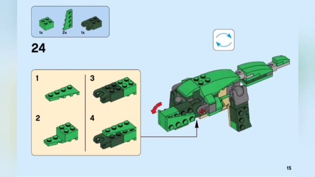 lego creator 31058 Грозный динозавр Инструкция по сборке смотреть онлайн