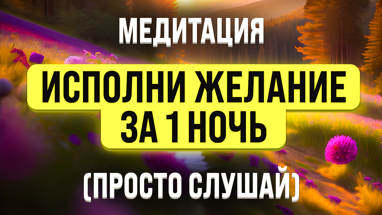МЕДИТАЦИЯ НА ИСПОЛНЕНИЕ ЖЕЛАНИЯ ВО СНЕ ? смотреть онлайн