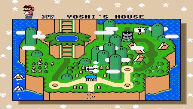 Super Mario World (SNES) - Secret Level in Yoshi's Island (Rom Hack) . ᴴᴰ смотреть онлайн
