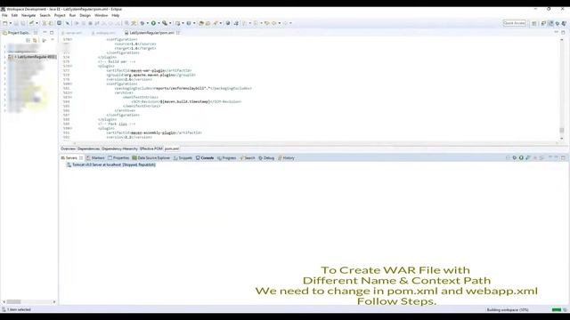 Change Context Path of Web Application in Eclipse & Make WAR file | JAVA | ZK смотреть онлайн