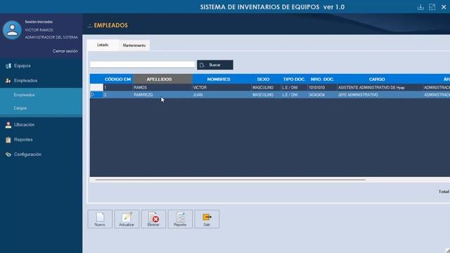 Sistema de Inventario de Equipos Generales v1 2023 смотреть онлайн