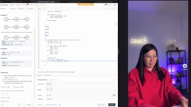 LeetCode Top Interview Questions 2 - Add Two Numbers | Решение с объяснением - Swift смотреть онлайн