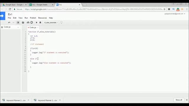 Google apps script-If else statements 05 смотреть онлайн