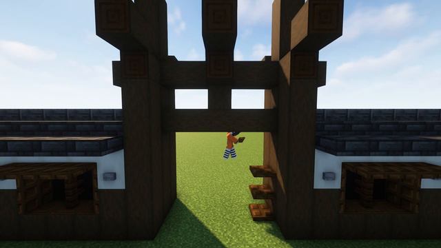 Minecraft | Japanese Gate Tutorial смотреть онлайн