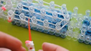 ❤Мышка. Фигурки из резинок❤Как плести Мышку из резинок в видеоуроке №257