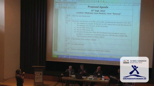 Basic Income and Democracy - the European Citizens' Initiative (BIEN2012) смотреть онлайн