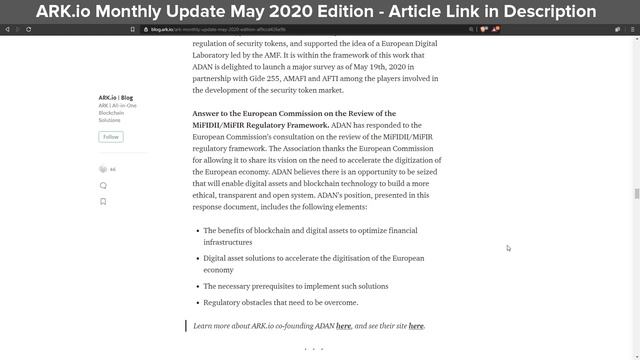 ARK.io Monthly Update May 2020 | Typescript Blockchain News | Blockchain News 2020 смотреть онлайн