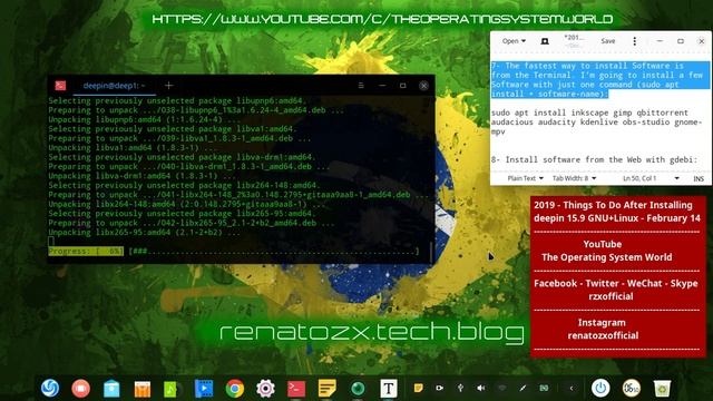 2019 - Things To Do After Installing deepin 15.9 GNU+Linux - February 14 смотреть онлайн