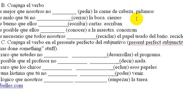 Spanish Quiz: Present (Perfect) Subjunctive смотреть онлайн