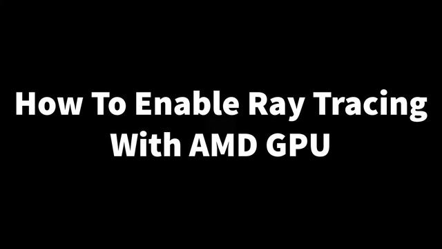 How To Enable Ray Tracing In Minecraft With AMD GPU смотреть онлайн