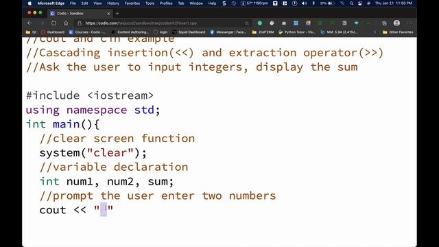 C++ Tutorial Part 2 using CODIO смотреть онлайн