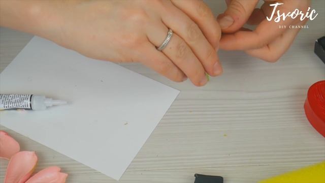 Tulips from Foam Eva Velour / Тюльпаны из фома / DIY TSVORIC смотреть онлайн