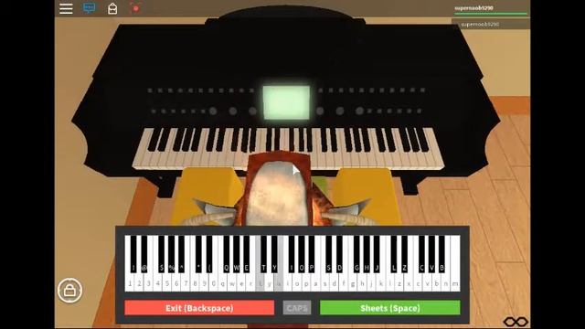 ROBLOX Piano-Fur Elise смотреть онлайн