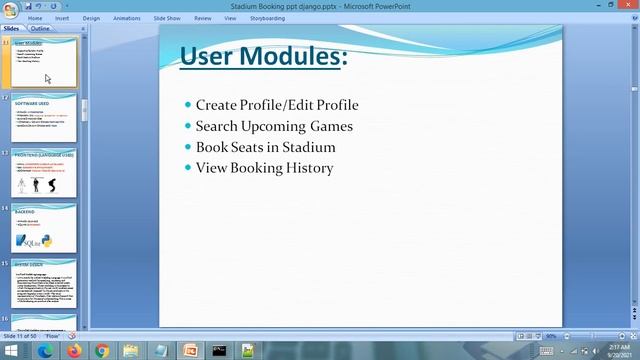 PPT - Stadium Ticket Booking System || Python Django смотреть онлайн