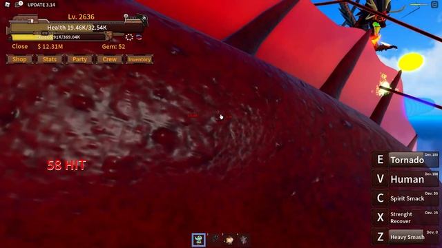 Roblox KING LEGACY Sea Beast RED (Sea King) ? Boss Battle смотреть онлайн