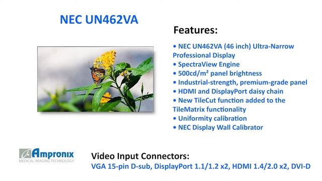 NEC UN462VA 46 inch Ultra-Narrow Display Sales | Service | Repair | Exchange | Replacement смотреть онлайн