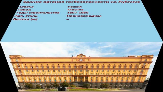 Здание органов госбезопасности на Лубянке (Москва) смотреть онлайн