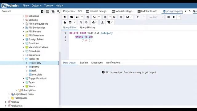 SQL запрос на удаление (delete) в PostgreSQL (2021)