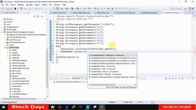 Student Result Management System in JSP (Eclipse ,Tomcat , MySQL ) Complete Project (step by step) смотреть онлайн