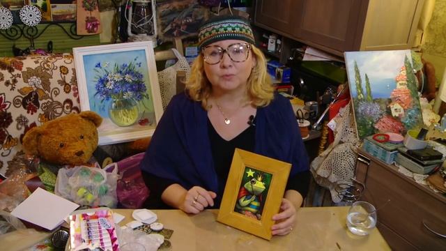 РЕКЛАМА. ДЕКУПАЖ. НАТАША ФОХТИНА. РАМА И БРОШЬ В СТИЛЕ КАНТРИ.