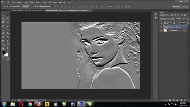 Photoshop Tutorial : Photo Effects - Emboss Effects смотреть онлайн