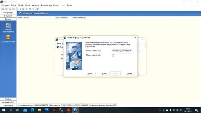 PLATNIK błędy podczas konwersji bazy z wersji MDB na MS SQL w środowisku 64 bitowym смотреть онлайн