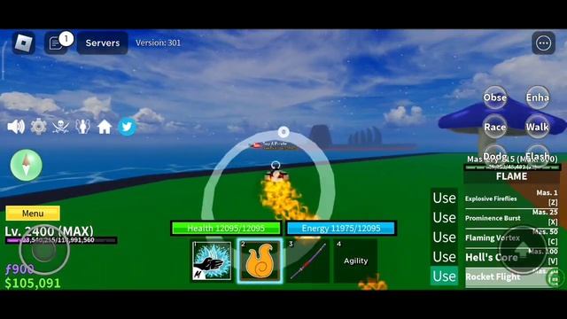 Kecewa Sama Revamp Flame Fruit, Review Awaken Flame Fruit || ROBLOX : Blox Fruit || смотреть онлайн
