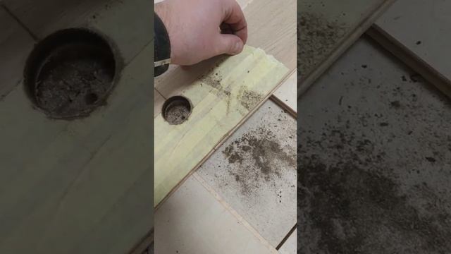 Как правильно обойти трубу паркетной доской? смотреть онлайн