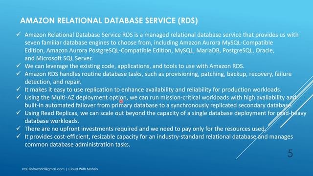 AWS Database Services -101 | Cloud With Mohsin смотреть онлайн