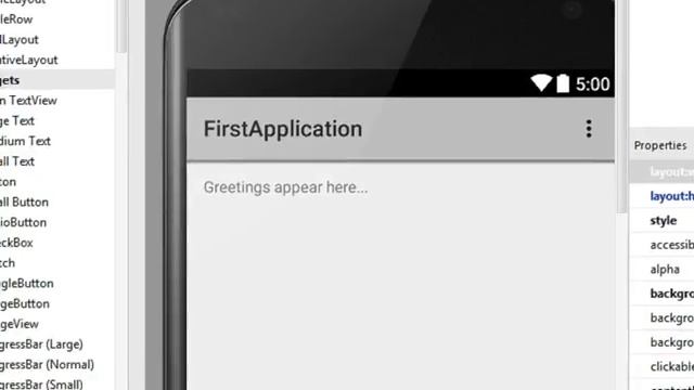 Android Studio tutorial 01 Hello world application смотреть онлайн