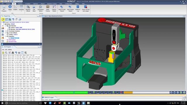 POST PROCESSOR 5 AXIS FOR HURON KX 100 HEAD HEAD MACHINE FANUC 30i CONTROL смотреть онлайн