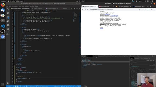 Pair programming a stream schedule page in PHP, Laravel, and Vue.js part 4 смотреть онлайн