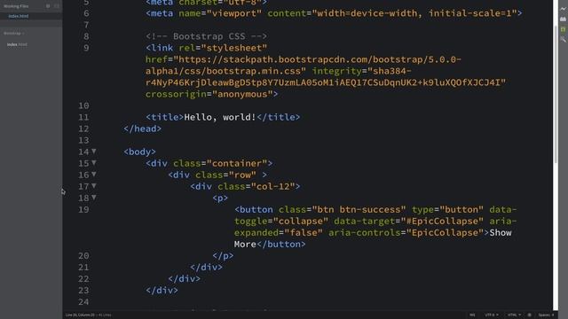 Collapse - Bootstrap 5 Alpha Responsive Web Development and Design смотреть онлайн