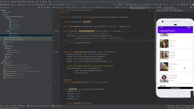 EmployeesDirectory – java project смотреть онлайн