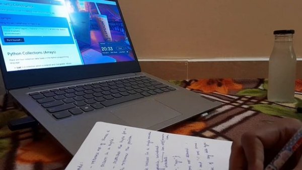 Productive study vlog ? | Endless notes taking | Ep.4: Beginners #python series with calm #music ✨️