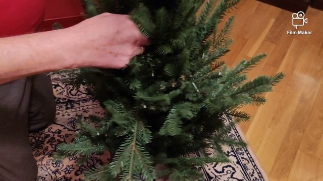 Распаковка и установка купленной новогодне-рождественская ёлки!