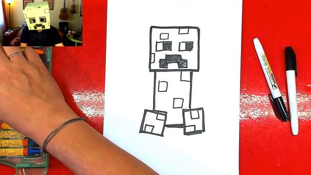 Крипер рисует Крипера смотреть онлайн