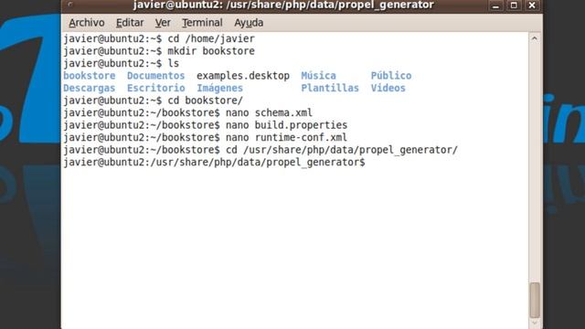 Instalando Propel 1.4 en Ubuntu 9.10 - 3. Creando clases смотреть онлайн