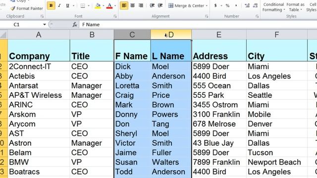 Moving Columns in Excel the EASY WAY!! смотреть онлайн