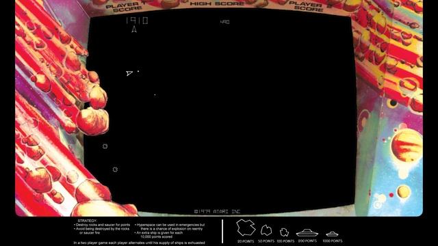 Asteroids (1979) Arcade смотреть онлайн