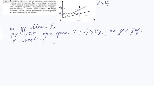 27 задание 15 варианта ЕГЭ 2020 по физике М.Ю. Демидовой (30 вариантов) смотреть онлайн