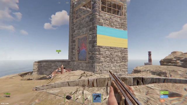 МОЙ НЕПРЕСТУПНЫЙ ДОМ НА БОЛОТЕ НЕ ЛЮБЯТ КЛАНЫ! Раст/Rust смотреть онлайн
