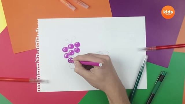 Виноград и хлеб // Рисуем вместе на Заокский kids смотреть онлайн