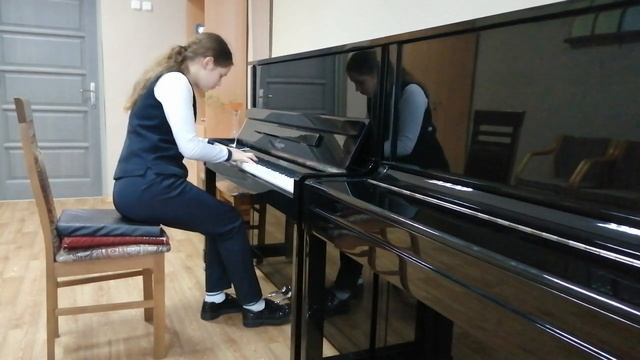 Слижук Ольга 12 лет г. Минск ДШИ №1 Ф.Шопен прелюдия e moll op. 28 №4, К. Черни этюд №5 op. 299 смотреть онлайн