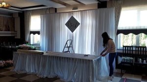 Как сделать президиум для молодых, из ткани - своими руками, для начинающих.