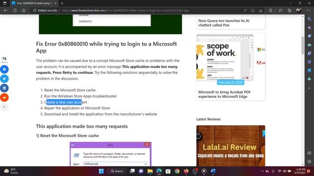 Error 0x80860010 while trying to login to a Microsoft Store app смотреть онлайн