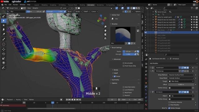 How to Attach Clothing to a Rig in Blender смотреть онлайн